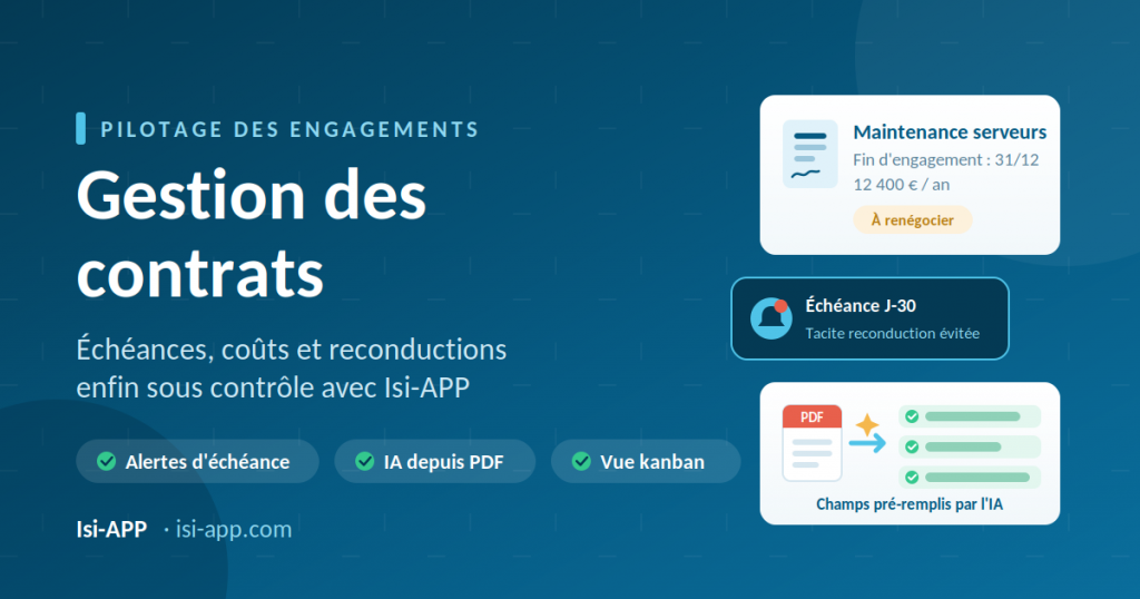 Gestion des contrats : maîtriser vos échéances