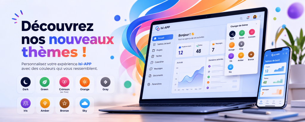 Nouveaux thèmes disponibles sur Isi-APP